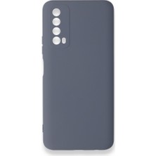 Nevarium Huawei P Smart 2021 Kılıf Silikon Içi Kadife Nano - Gri