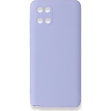 Nevarium Samsung Galaxy Note 10 Lite Kılıf Silikon Içi Kadife Nano - Lila
