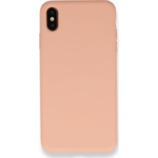 Nevarium Apple iPhone x Kılıf Silikon Içi Kadife Nano - Pembe