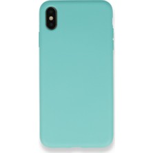 Nevarium Apple iPhone x Kılıf Silikon Içi Kadife Nano - Turkuaz