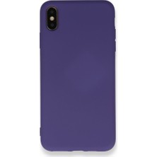 Nevarium Apple iPhone x Kılıf Silikon Içi Kadife Nano - Mor