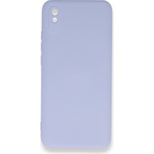 Nevarium Xiaomi Redmi 9A Kılıf Silikon Içi Kadife Nano - Açık Lila