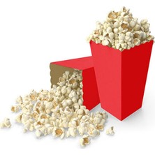 My Paper Craft Kırmızı Popcorn Mısır Kutusu 8 Adet