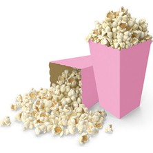 My Paper Craft Pembe Popcorn Mısır Kutusu 8 Adet