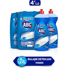 Abc Bulaşık Sıvısı Power 2X4KG+2X1370G Paketi