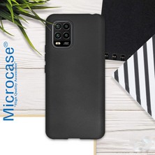 Microcase Xiaomi Mi 10 Lite - Mi 10 Youth Elektrocase Serisi Kamera Korumalı Silikon Kılıf - Siyah