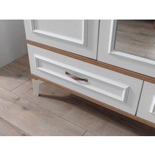 Modern Trend 3 Kapılı 2 Çekmeceli Gardrop Elbise Dolabı 130x55x212cm