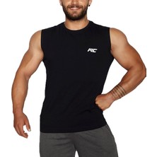 Musclecloth Training Kolsuz T-Shirt Siyah