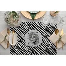 Adawall Home Iconic People Kumaş Amerikan Servis 4'lü Set 35X50CM