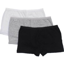 Gümüş 3016 3'lü Paket Likralı Bayan Boxer