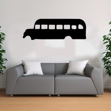 Deko Gonya Otobüs Temalı  Ahşap Tablo