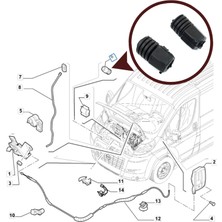 Bross Otomotiv BSP1007 Fiat Alfa Romeo Lancia Için Ön Kaput Ayar Takoz Lastiği 7781964