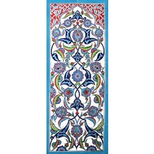 Can Seramik - 40*100 Cm. El Dekoru Iznik Çini Pano