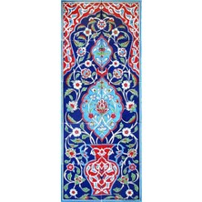 Can Seramik - 40*100 Cm. El Dekoru Iznik Çini Pano