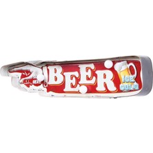 Dalki Beer Yön Tabelası Pano Vintage LED Ampülü Hediyelik