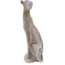 Hd Marketim Modern Dekoratif Leopar Biblo Masaüstü Süsü Gümüş Renk