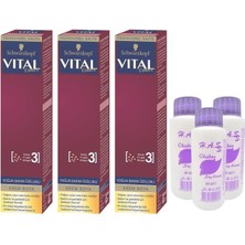 H.A.SS Oksidan 60 Ml.+Schwarzkopf Vital Colors Saç Boyası Çok Açık Sarı-12-00 (3'er Adet)