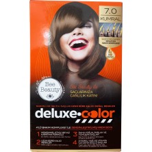 Bee Beauty Deluxe Color 7.0 Kumral Kit Saç Boyası