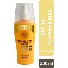 Silversun Sun Block Milk Spf 30 Uva+Uvb Vitamin E Plus 200 ml