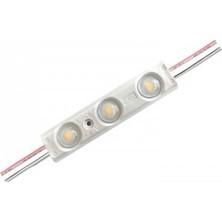 ACK AS04-00205 12V Şeffaf Yeşil 3’lü LED Modül (10 Adet) Tabela LED