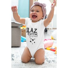 Limon Laz Kızıyım Desenli Kısa Kol Unisex Body