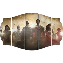 Renkselart Batman Superman Wonder Woman Mdf TABLO-0589 (Model C)