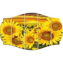 Renkselart Ay Çiçeği Mdf TABLO-0837 (Model C)