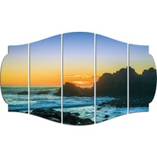 Renkselart Sahil Kıyı Deniz Mdf TABLO-2100 (Model C)