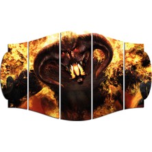 Renkselart Yüzüklerin Efendisi Balrog Mdf TABLO-3049 (Model C)