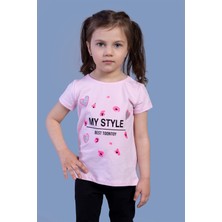 Toontoy Kids Toontoy Kız Çocuk Kalp Baskılı Tişört