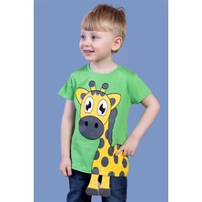 Toontoy Kids Toontoy Erkek Çocuk Zürafa Baskılı Tişört