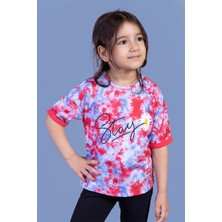 Toontoy Kids Toontoy Kız Çocuk Batik Desenli Baskılı Tişört
