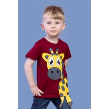 Toontoy Kids Toontoy Erkek Çocuk Zürafa Baskılı Tişört