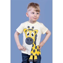 Toontoy Kids Toontoy Erkek Çocuk Zürafa Baskılı Tişört