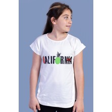 Toontoy Kids Toontoy Kız Çocuk California Baskılı Tişört