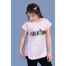 Toontoy Kids Toontoy Kız Çocuk California Baskılı Tişört