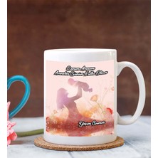 Hediye Zengini Kişiye Özel Anneler Günü Kutlu Olsun 4 Temalı Beyaz Kupa Bardak