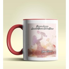 Hediye Zengini Kişiye Özel Anneler Günü Kutlu Olsun 4 Temalı Kırmızı Kupa Bardak