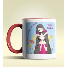 Hediye Zengini Kişiye Özel Sultanm Seni Çok Seviyorum Temalı Kırmızı Kupa Bardak