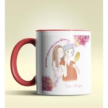 Hediye Zengini Kişiye Özel Sarılmalara Doyamadığım Annemkırmızı Kupa Bardak