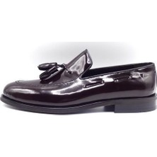 Güvener Corçuk Stil Püsküllü Erkek Ayakkabı M01 Bordo 40