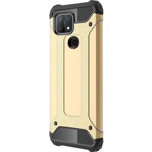 Microsonic Oppo A15 Kılıf Rugged Armor Gold