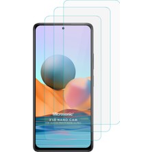 Microsonic Xiaomi Redmi Note 10 Pro Screen Protector Nano Glass Cam Ekran Koruyucu (3'lü Paket)