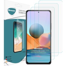 Microsonic Xiaomi Redmi Note 10 Pro Screen Protector Nano Glass Cam Ekran Koruyucu (3'lü Paket)