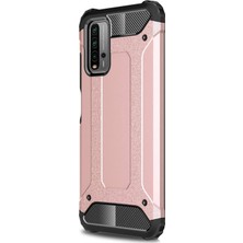 Microsonic Xiaomi Redmi 9t Kılıf Rugged Armor Rose Gold