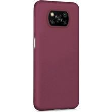 Microsonic Matte Silicone Xiaomi Poco X3 Pro Kılıf Mor