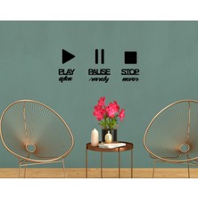 Bk Gift Play Often Pause Rarely Stop Never Duvar Yazısı-1