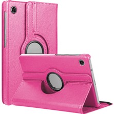 Microsonic Lenovo Tab M10 TB-X306F 10.1" Kılıf, (ZA6W0026TR) 360 Rotating Stand Deri Pembe