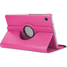 Microsonic Lenovo Tab M10 TB-X306F 10.1" Kılıf, (ZA6W0026TR) 360 Rotating Stand Deri Pembe