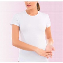 Imer Kadın Penye Modal 0 Yaka Kısa Kol T-Shirt 1264